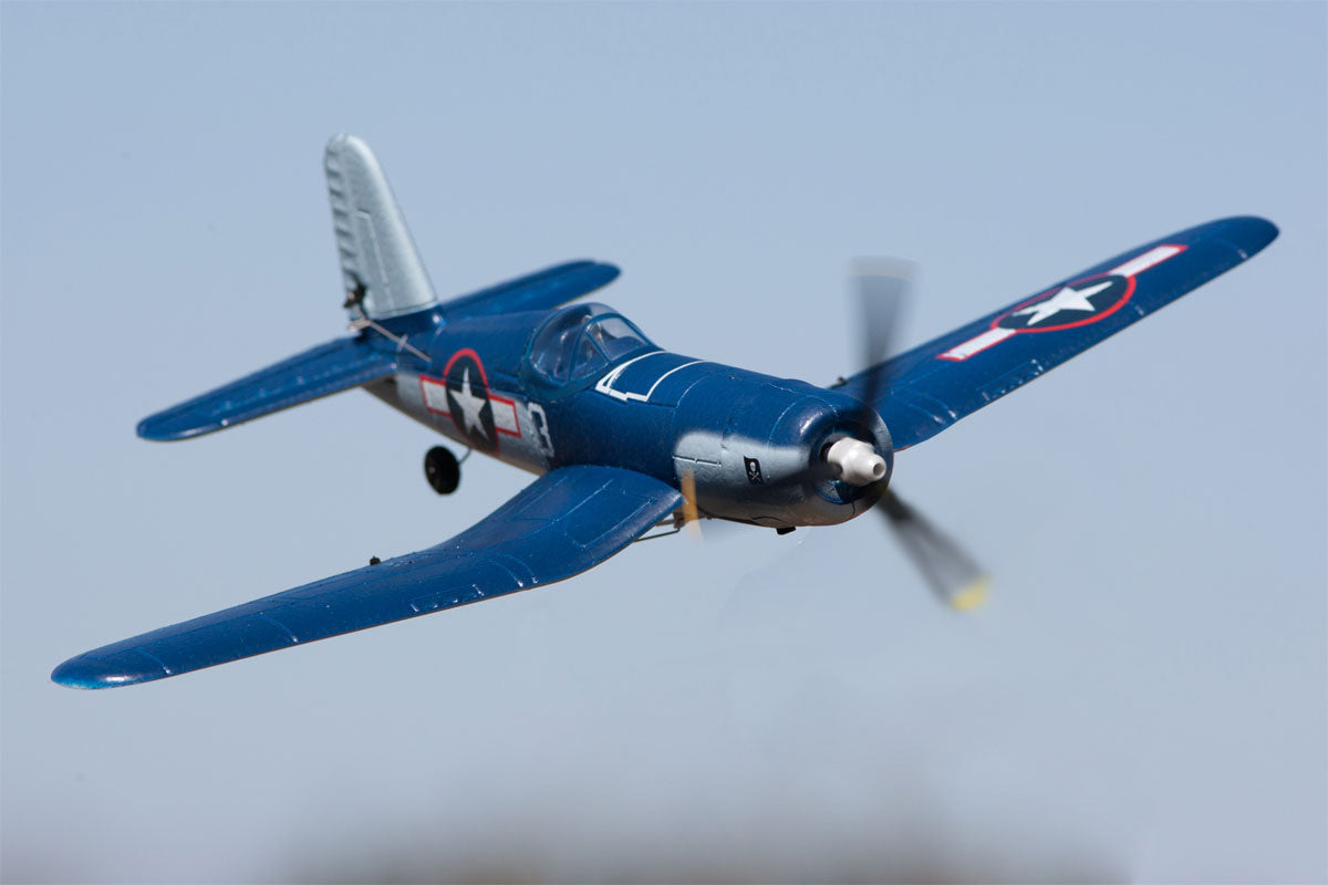 F4U Corsair Jolly Rogers Micro RTF Airplane with PASS (Pilot Assist Stability Software) System