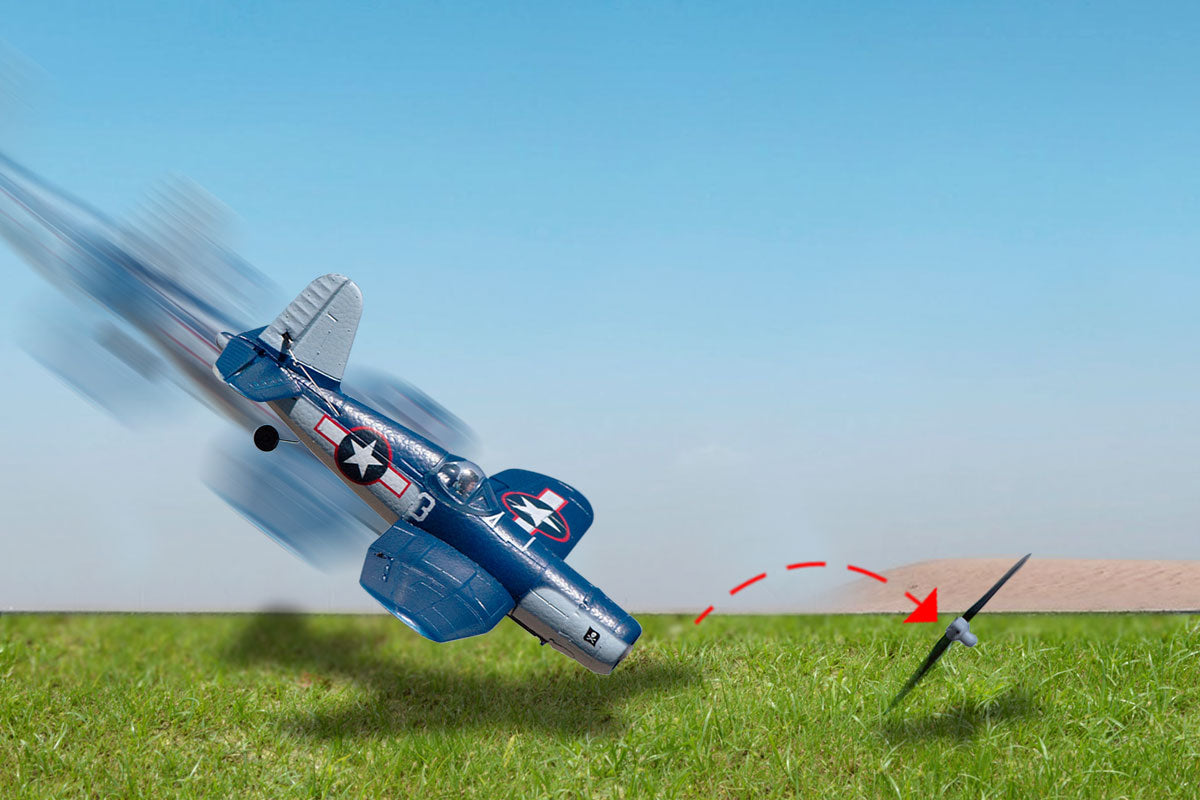 F4U Corsair Jolly Rogers Micro RTF Airplane with PASS (Pilot Assist Stability Software) System