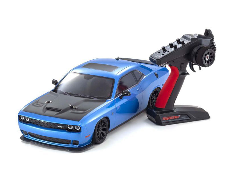 Kyosho Fazer Mk2 2015 Dodge SRT Challenger Hellcat Crazy B5 Blue, RTR Muscle Car