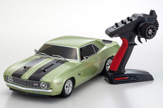 Kyosho Fazer Mk2 Readyset with 1969 Chevy Camaro Z28 Body (Frost Green) Muscle Car