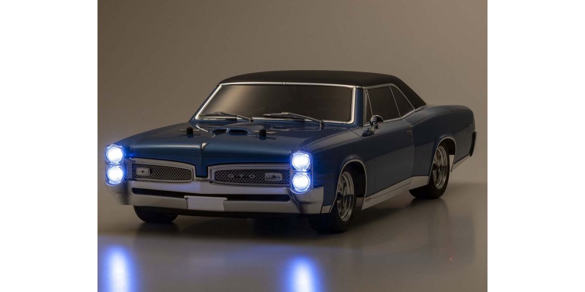 Kyosho Fazer Mk2 1967 Pontiac GTO, Tyrol Blue, 1/10 Muscle Car